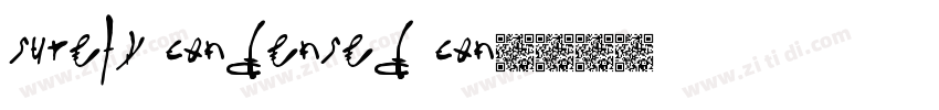 surely condensed con字体转换